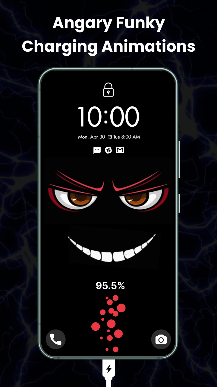 اسکرین شات 5 برنامه Battery Charging Animation App