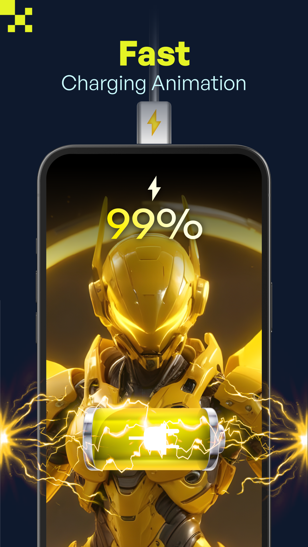 اسکرین شات 4 برنامه Battery Charging Animation 4K