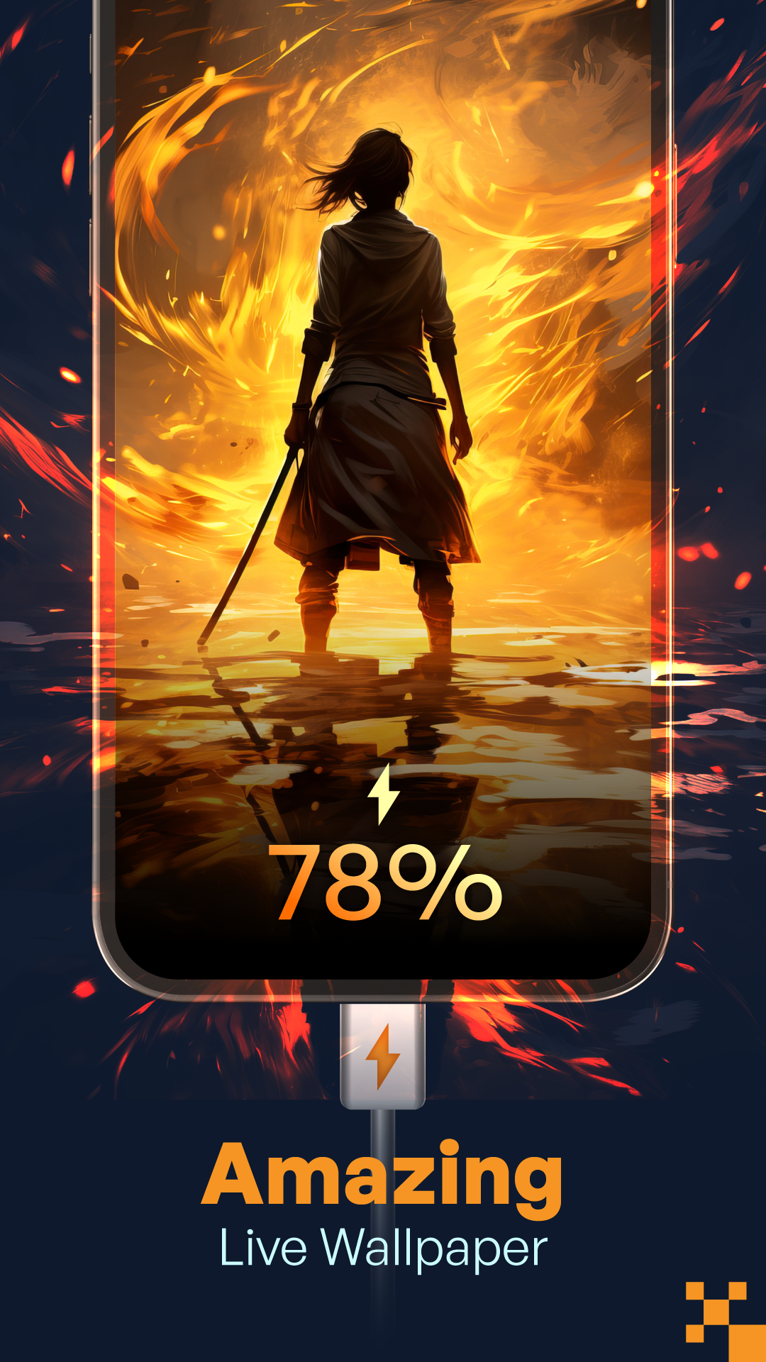 اسکرین شات 5 برنامه Battery Charging Animation 4K