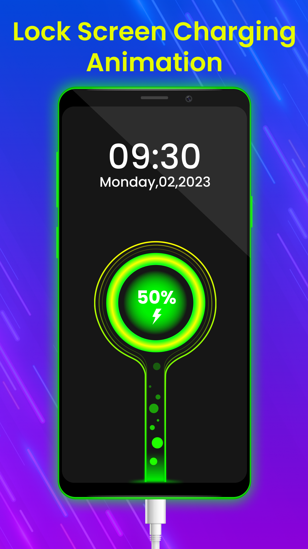 اسکرین شات 3 برنامه Battery Charging Animation