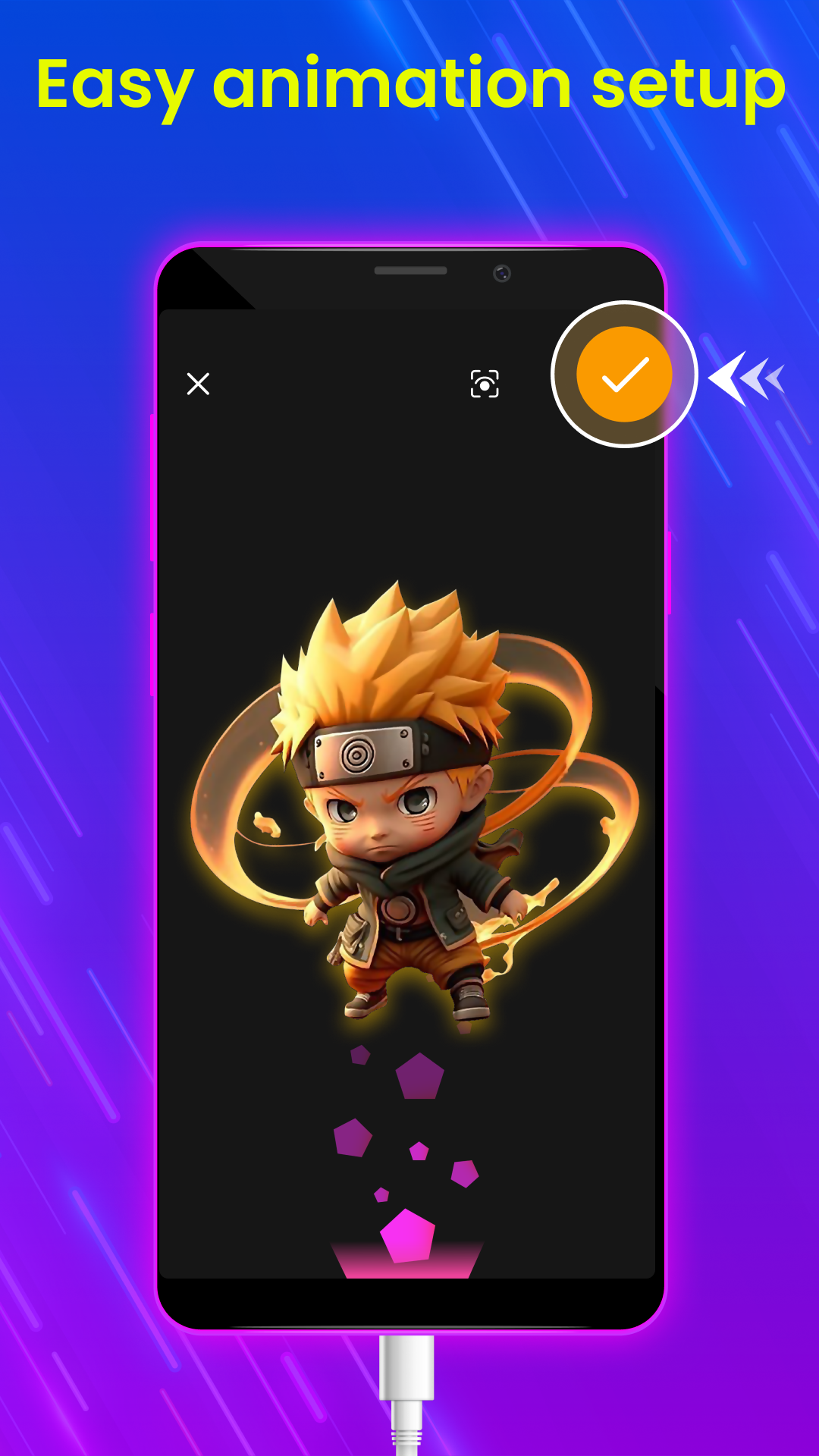 اسکرین شات 4 برنامه Battery Charging Animation