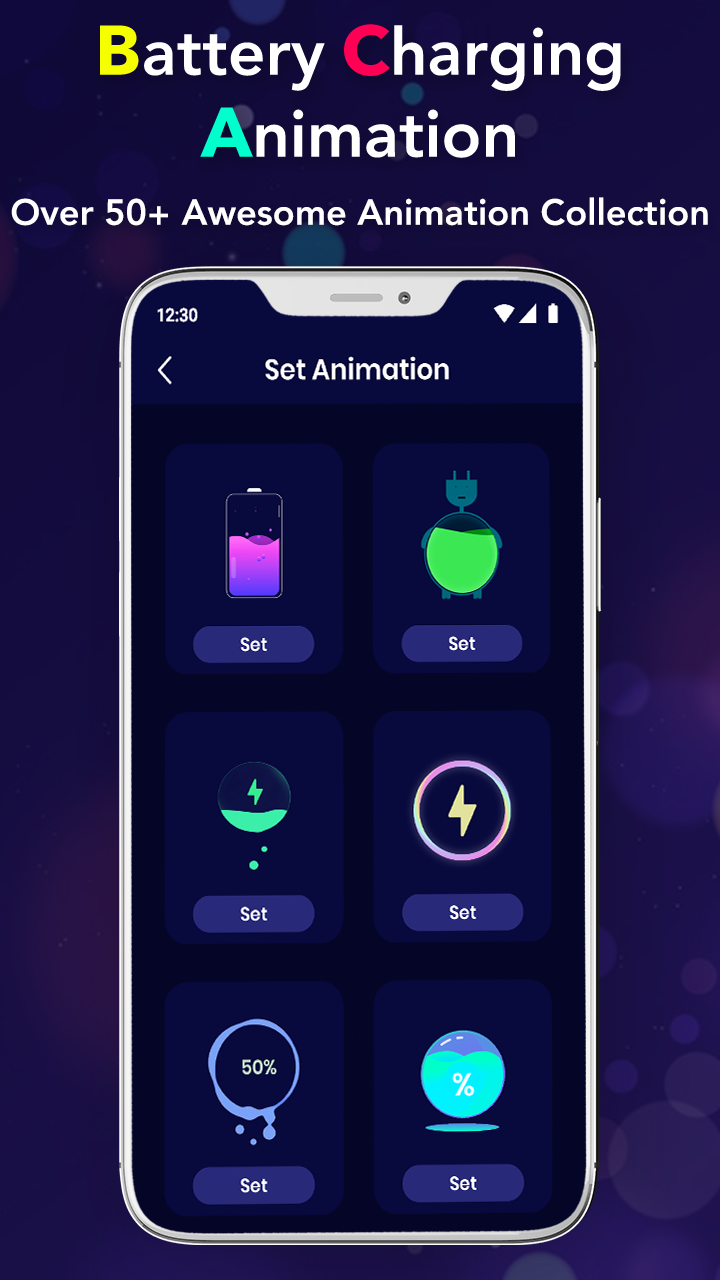 اسکرین شات 4 برنامه Charging Battery Animation