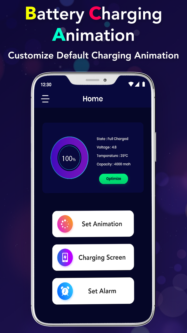 اسکرین شات 3 برنامه Charging Battery Animation