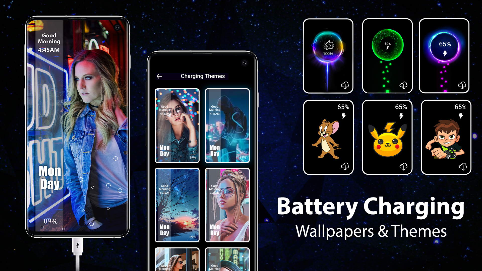 اسکرین شات 3 برنامه Battery Charge Animated Theme