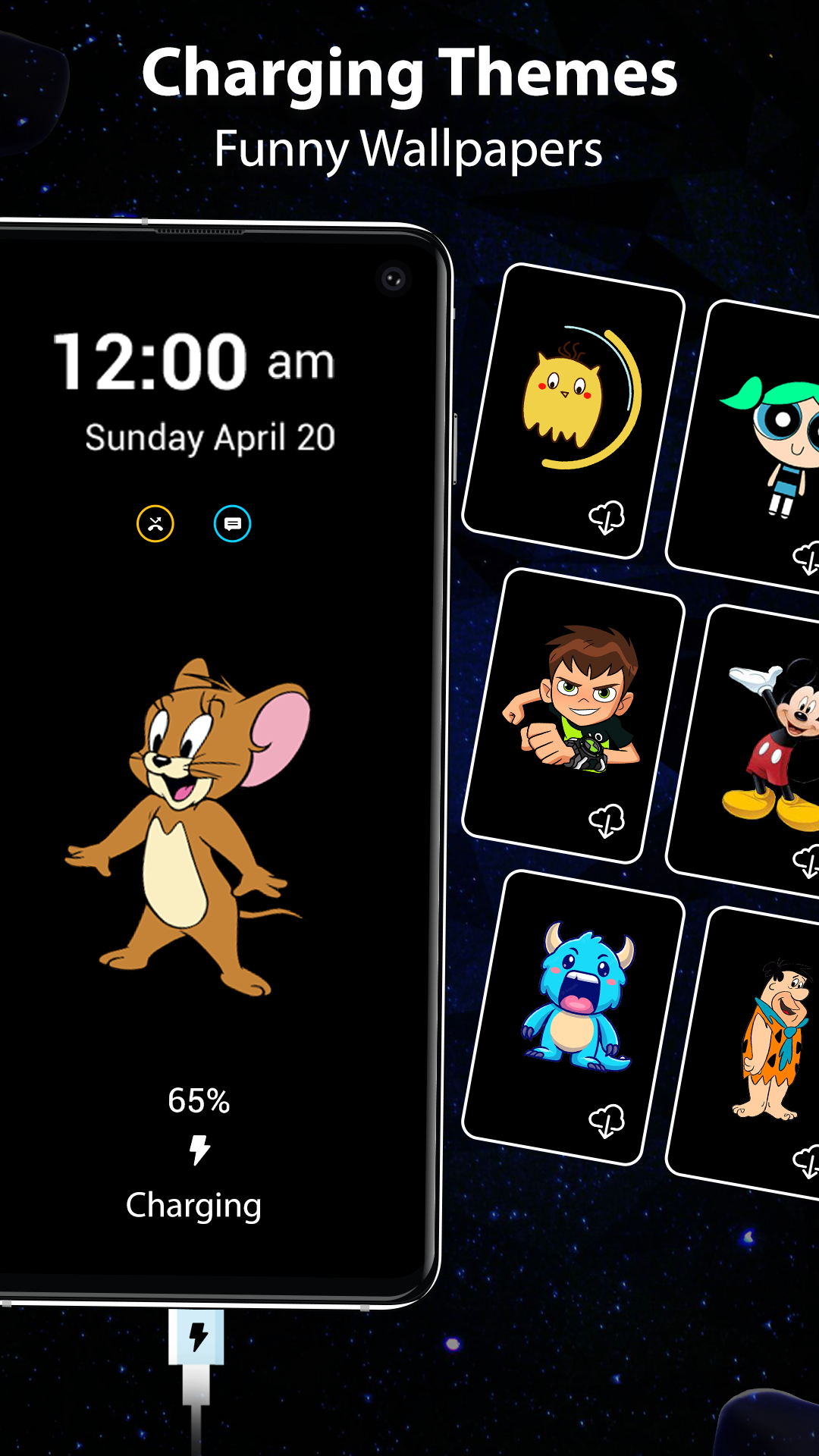اسکرین شات 6 برنامه Battery Charge Animated Theme