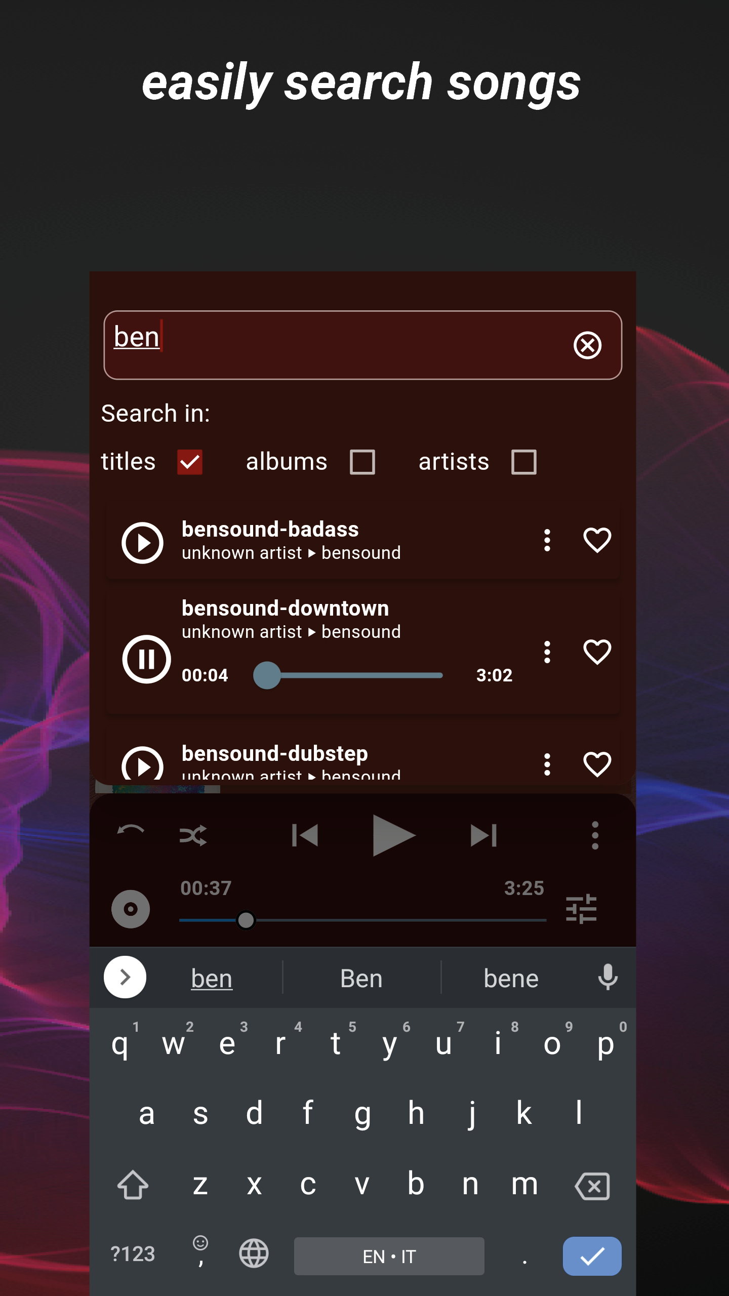 اسکرین شات 6 برنامه Audio Visualizer Music Player