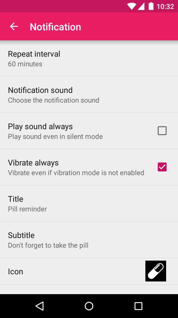 اسکرین شات 6 برنامه Lady Pill Reminder