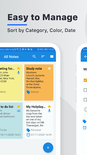 اسکرین شات 2 برنامه Notepad Pro - Notes, Todo List, Tasks & Reminders