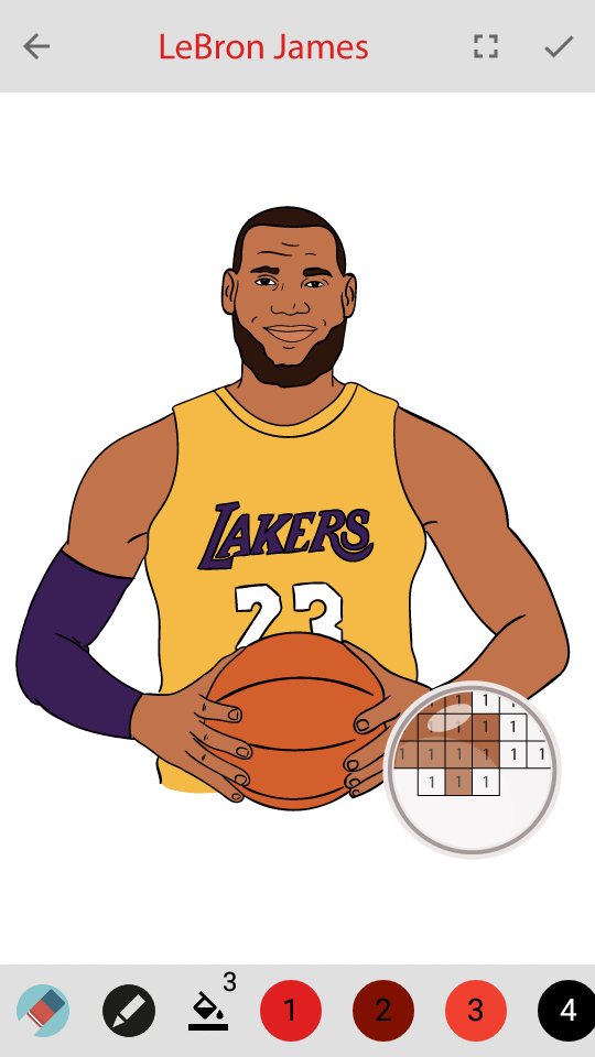 اسکرین شات 2 برنامه Pixel Art Basketball Sandbox