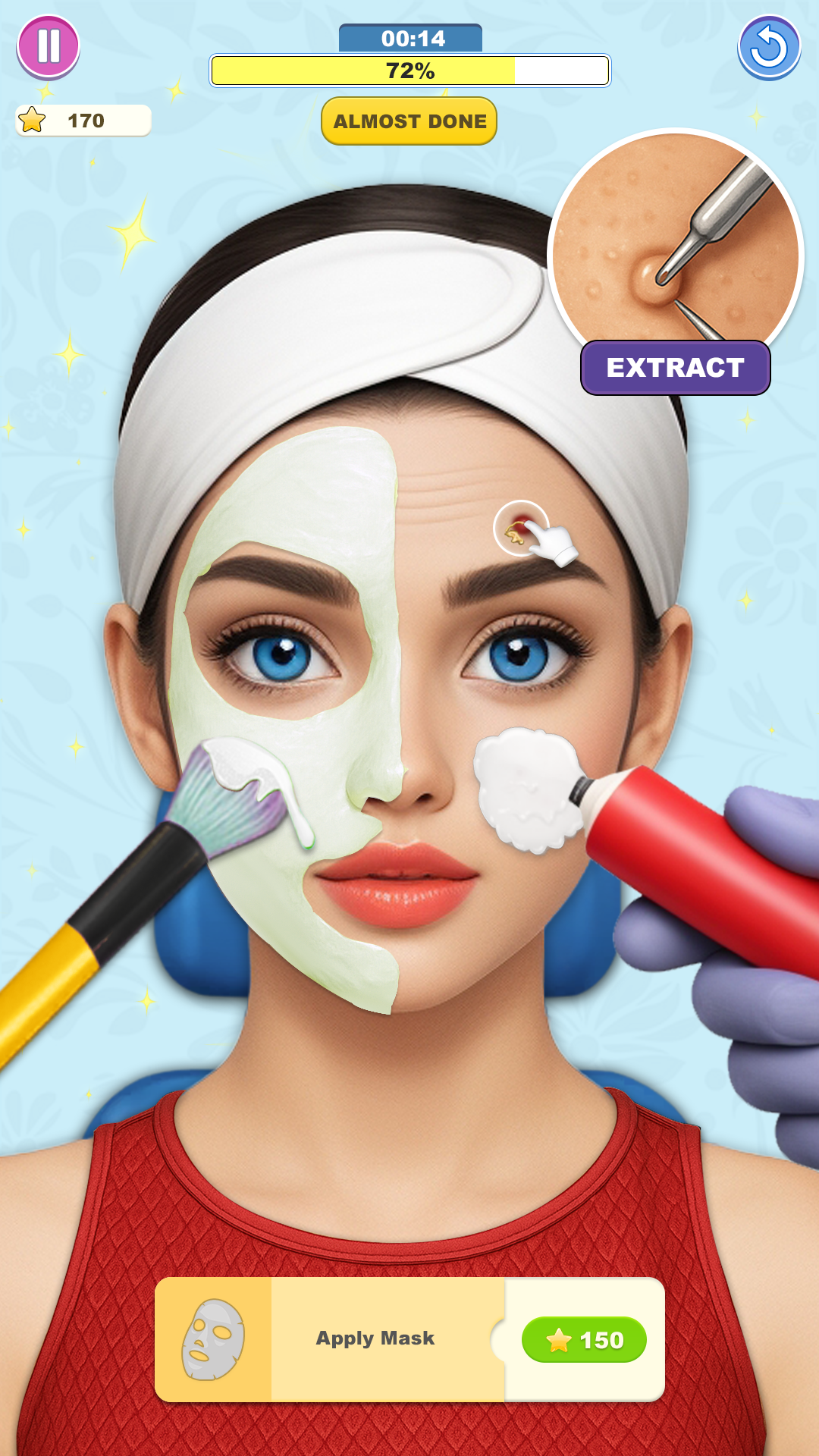 اسکرین شات 1 بازی Satisfying ASMR: Skincare Game