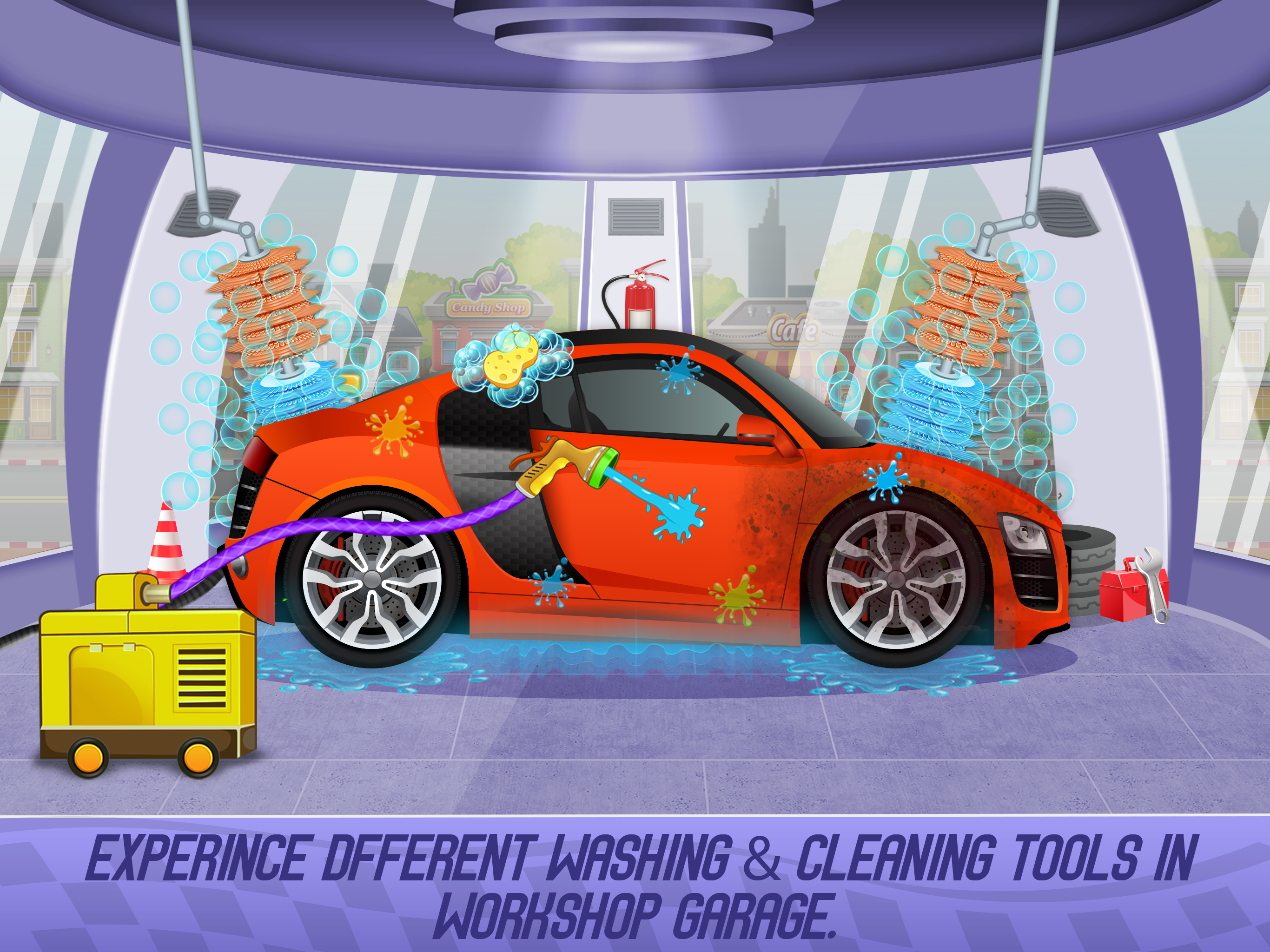 اسکرین شات 7 برنامه Kids Sports Car Wash Garage
