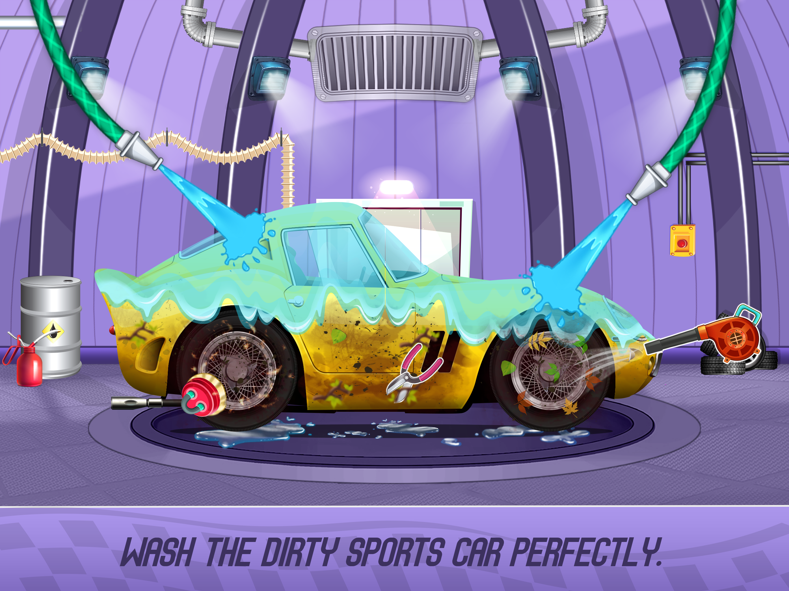 اسکرین شات 6 برنامه Kids Sports Car Wash Garage