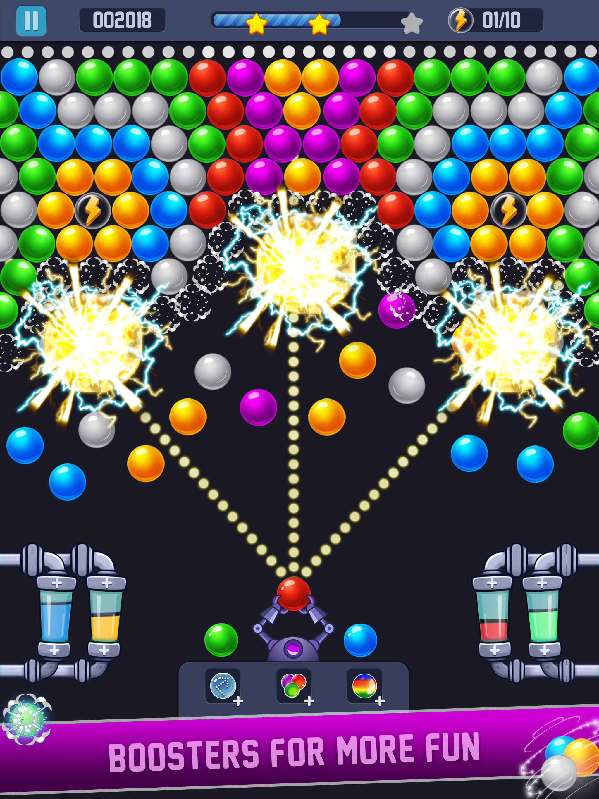 اسکرین شات 2 بازی Bubble Shooter Burst Star Game