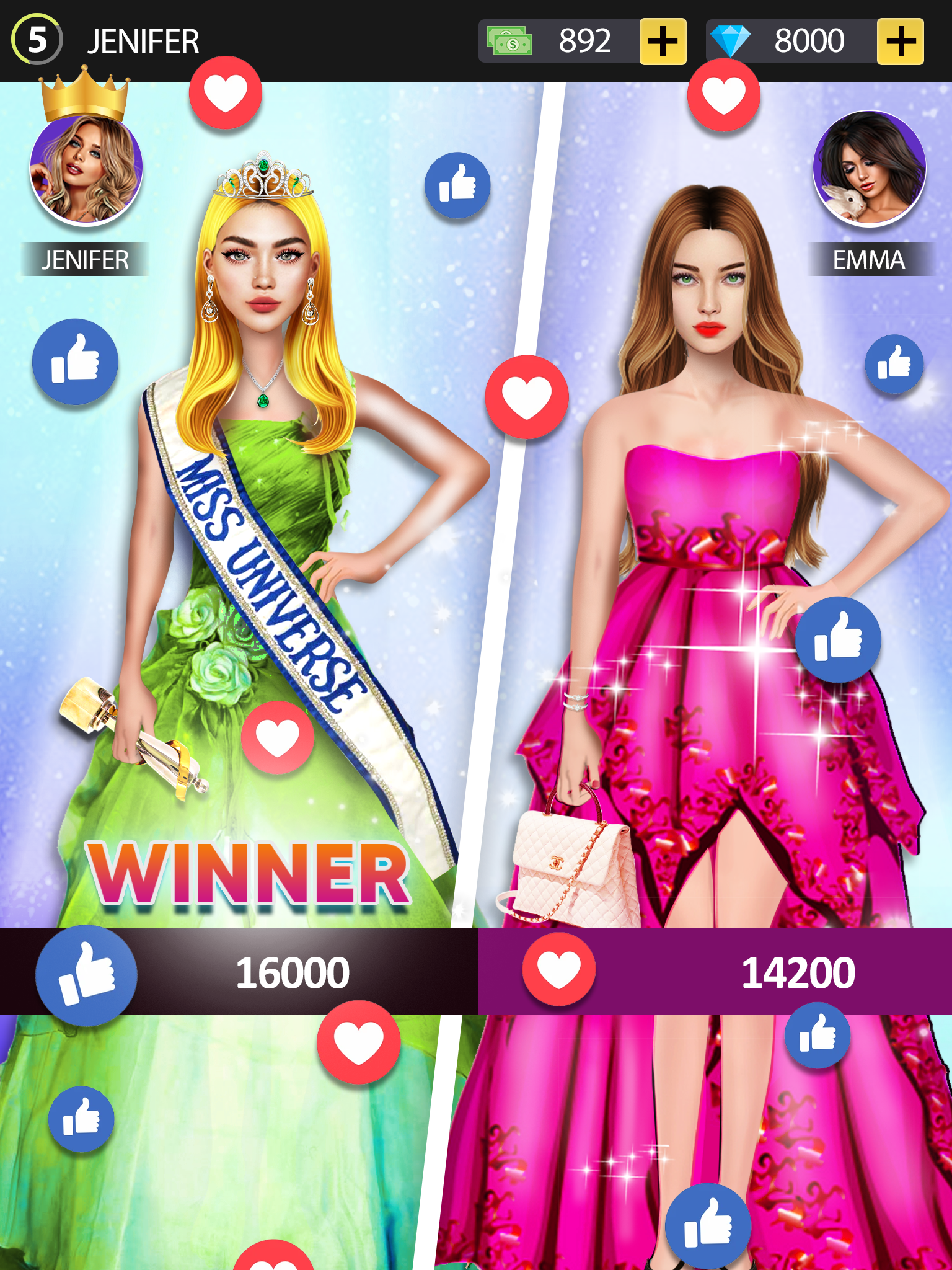 اسکرین شات 4 بازی Fashion Game: Dressup & Makeup