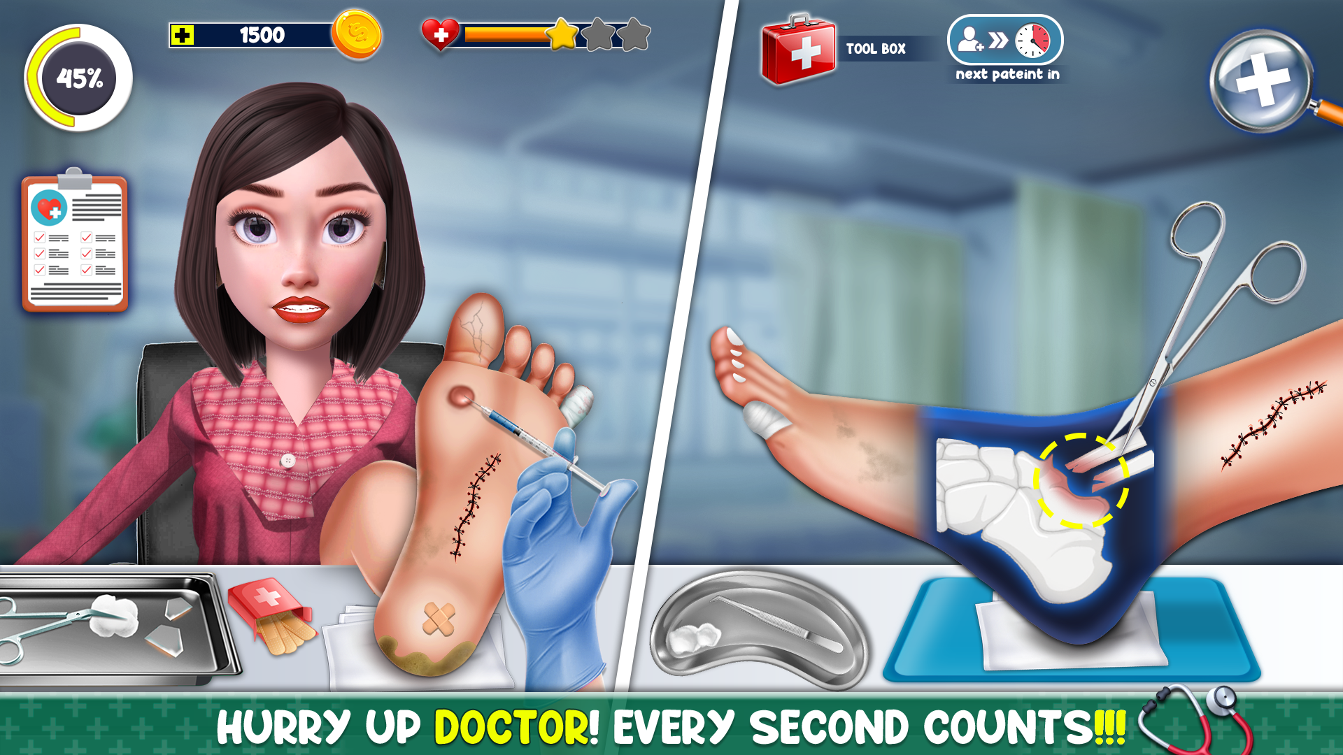 اسکرین شات 4 بازی Foot Care: Offline Doctor Game