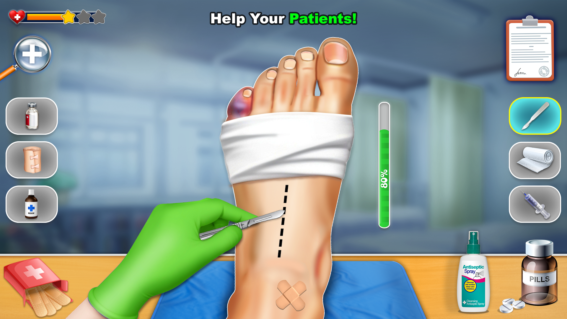 اسکرین شات 1 بازی Foot Care: Offline Doctor Game