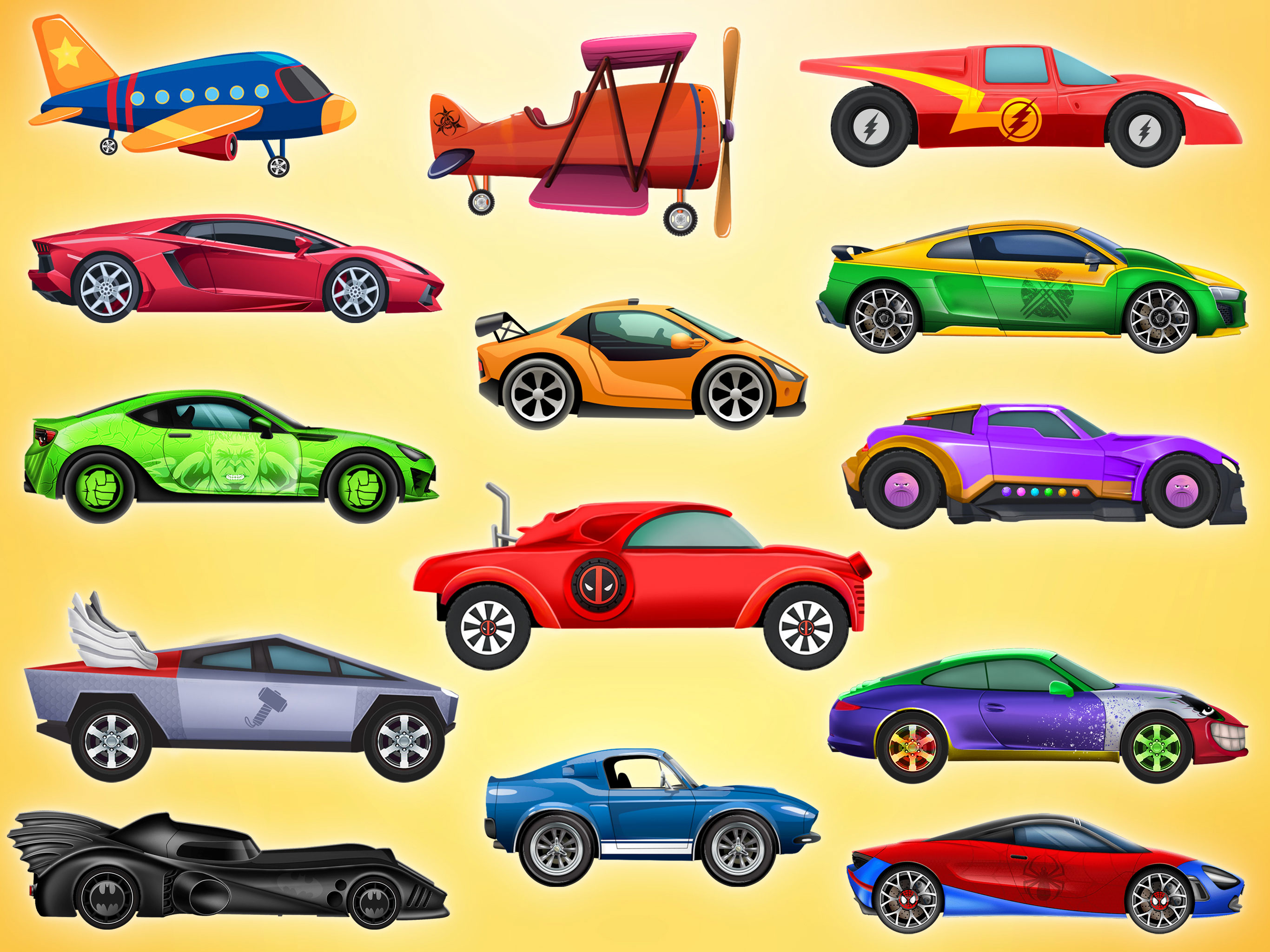 اسکرین شات 4 بازی Superhero Car Wash Car Games