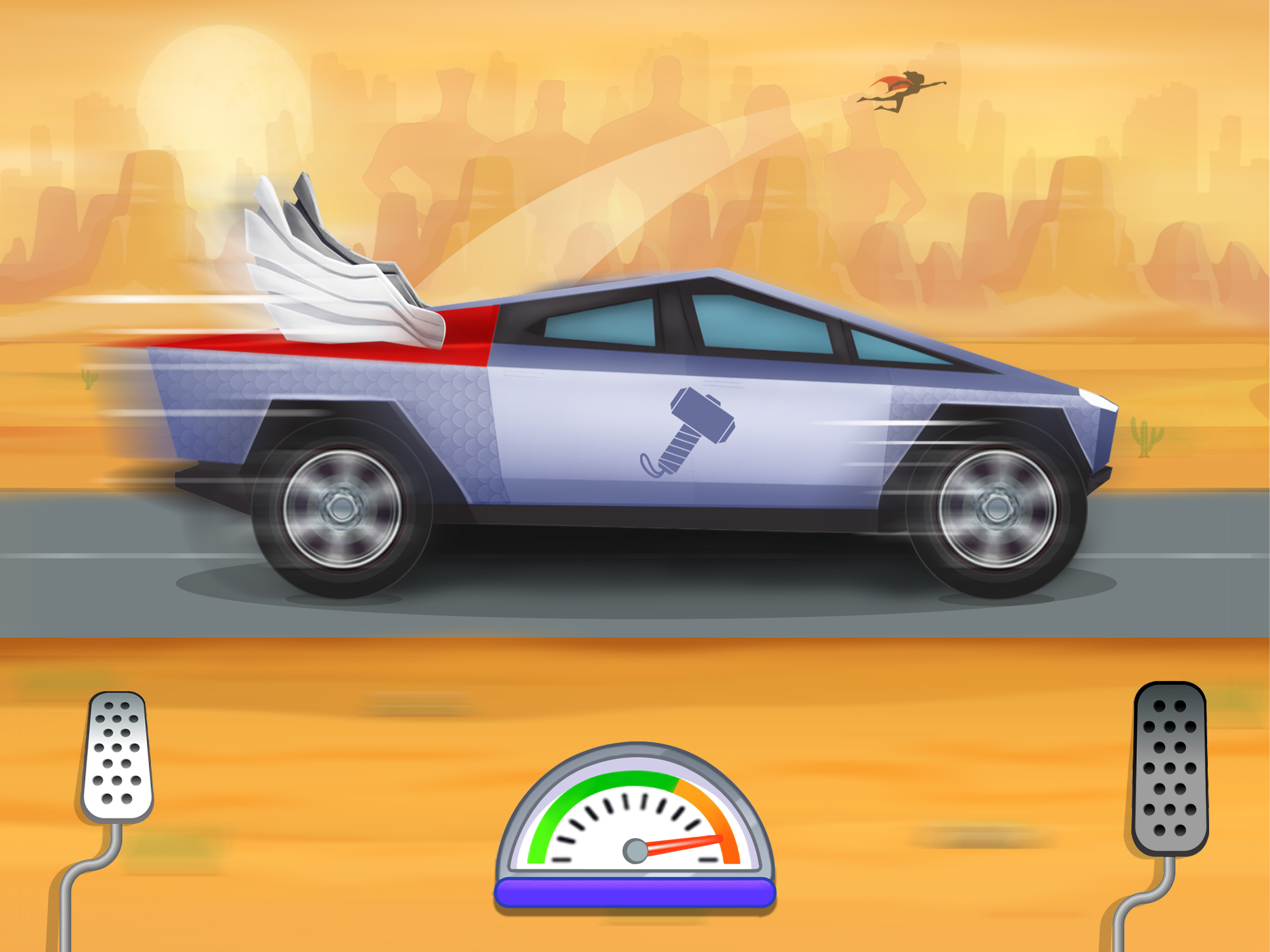اسکرین شات 8 بازی Superhero Car Wash Car Games