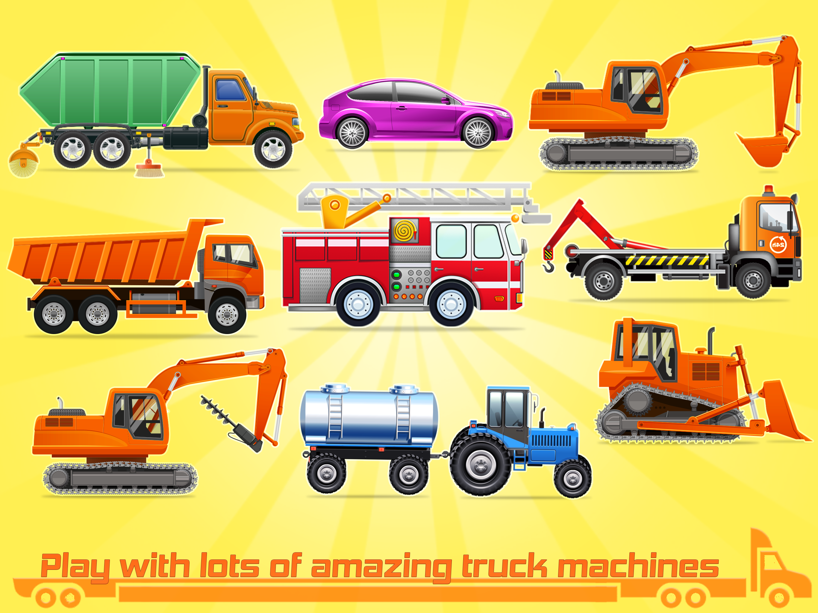 اسکرین شات 8 برنامه Kids Truck Game Road Adventure