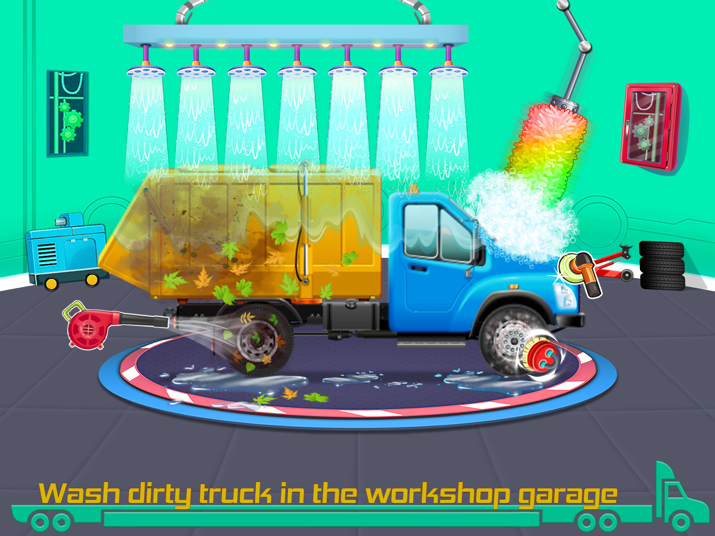 اسکرین شات 2 برنامه Kids Truck Game Road Adventure