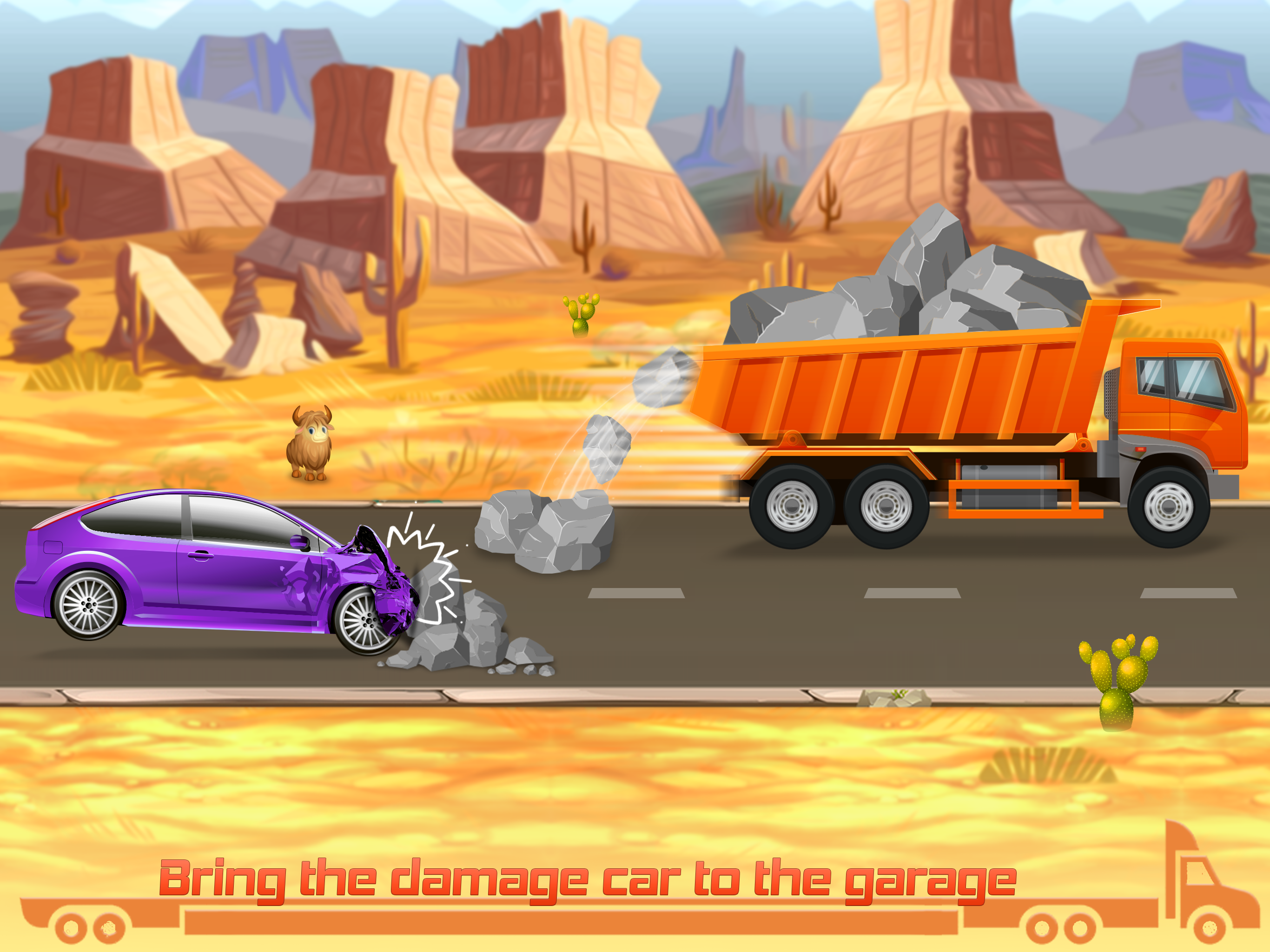 اسکرین شات 4 برنامه Kids Truck Game Road Adventure