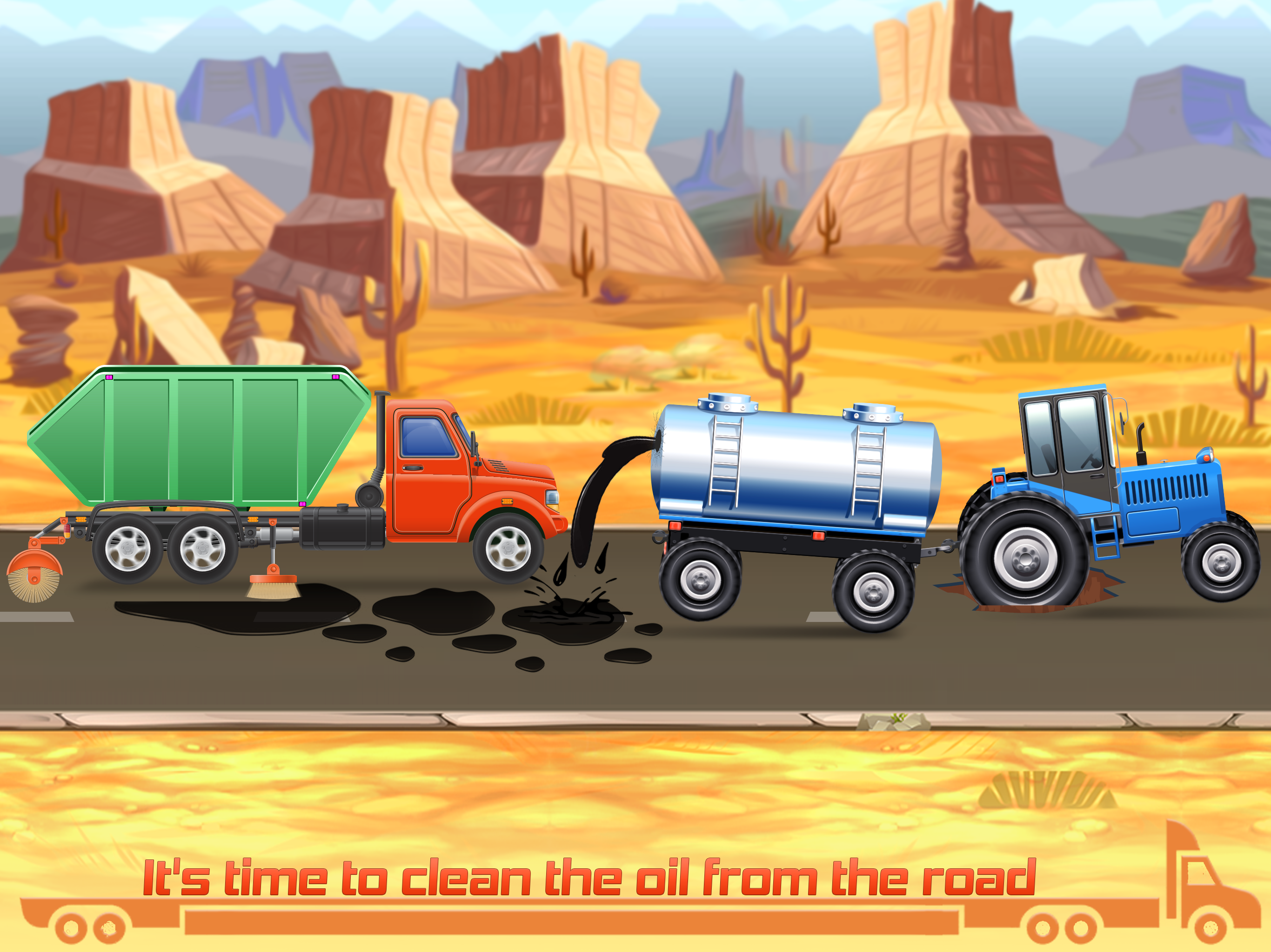 اسکرین شات 3 برنامه Kids Truck Game Road Adventure