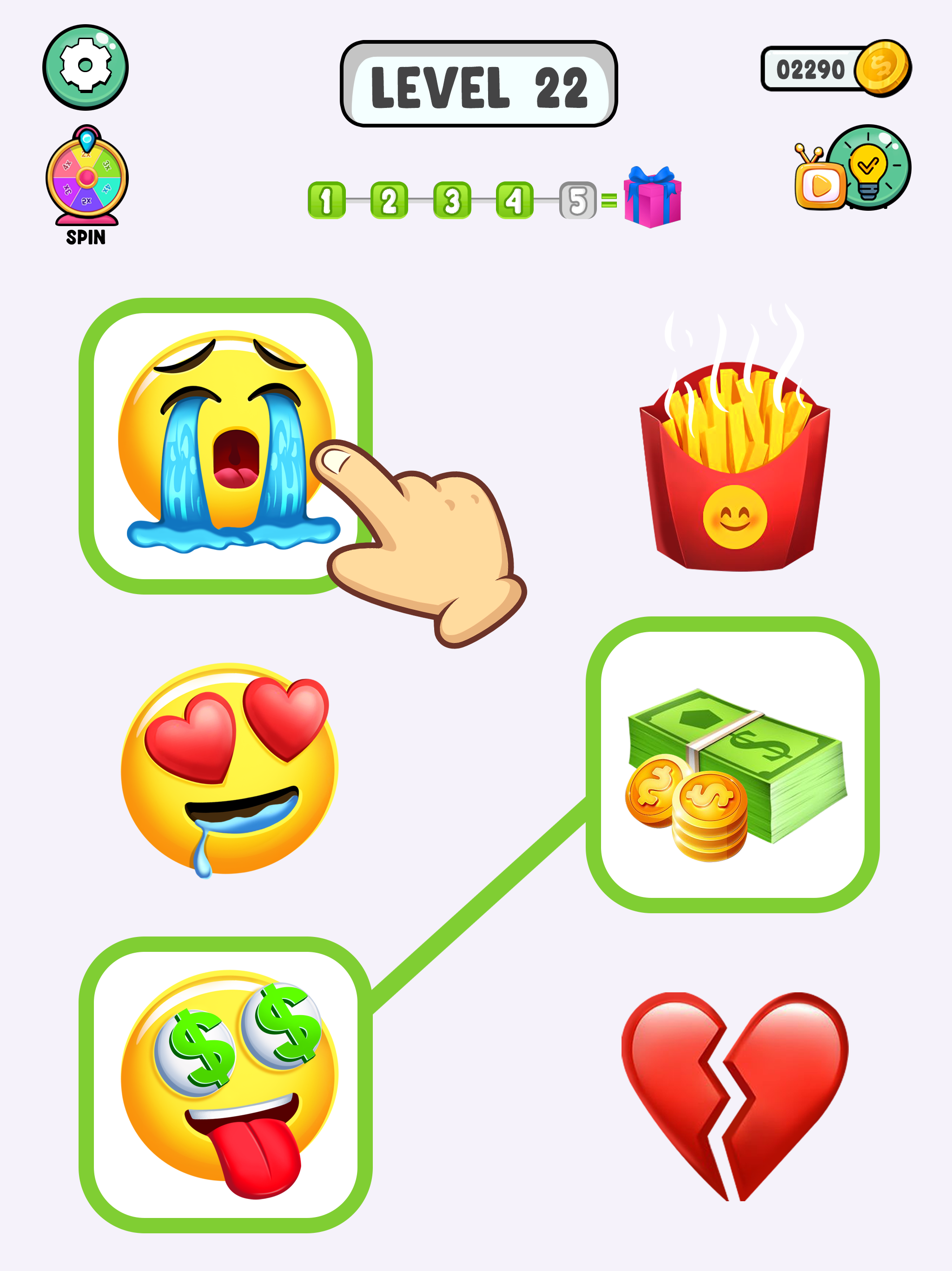 اسکرین شات 1 بازی Emoji Match Emoji Puzzle Game