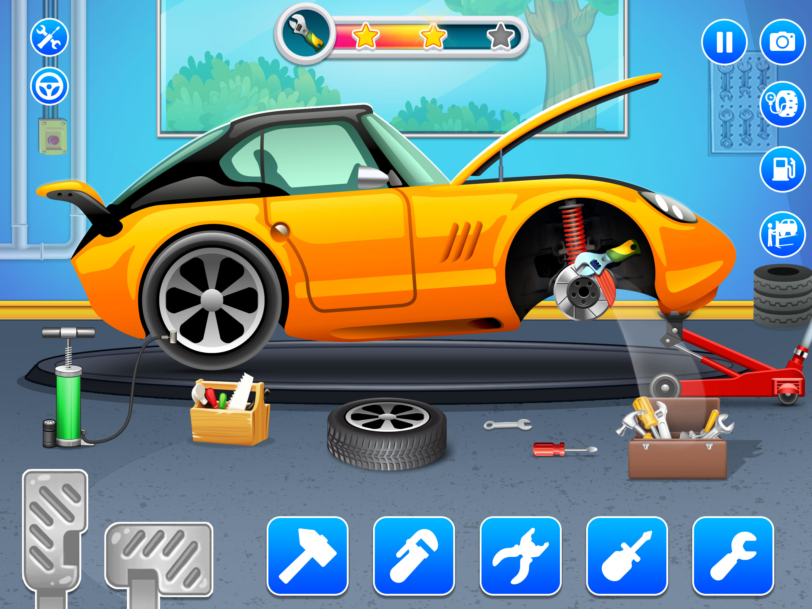 اسکرین شات 2 برنامه Car Wash Games Car Washing
