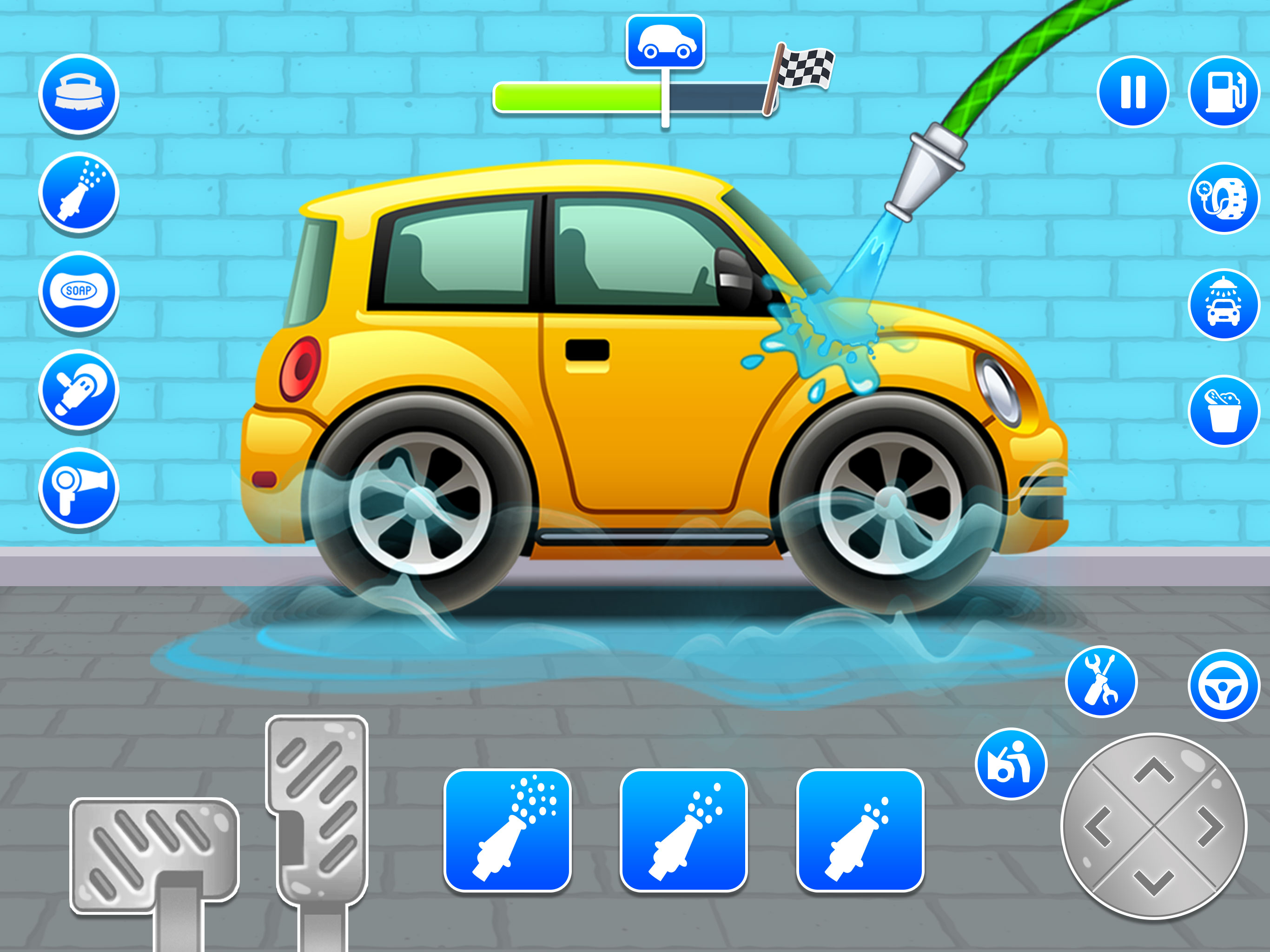 اسکرین شات 1 برنامه Car Wash Games Car Washing