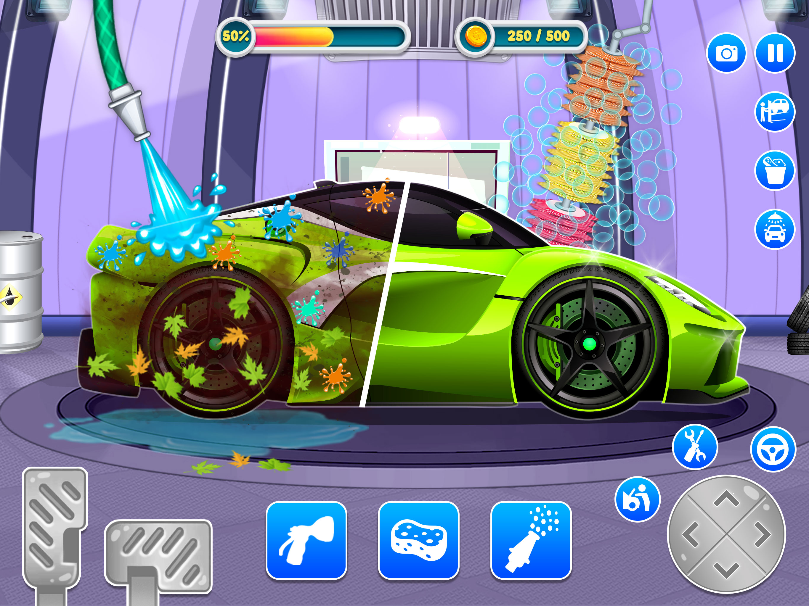 اسکرین شات 4 برنامه Car Wash Games Car Washing