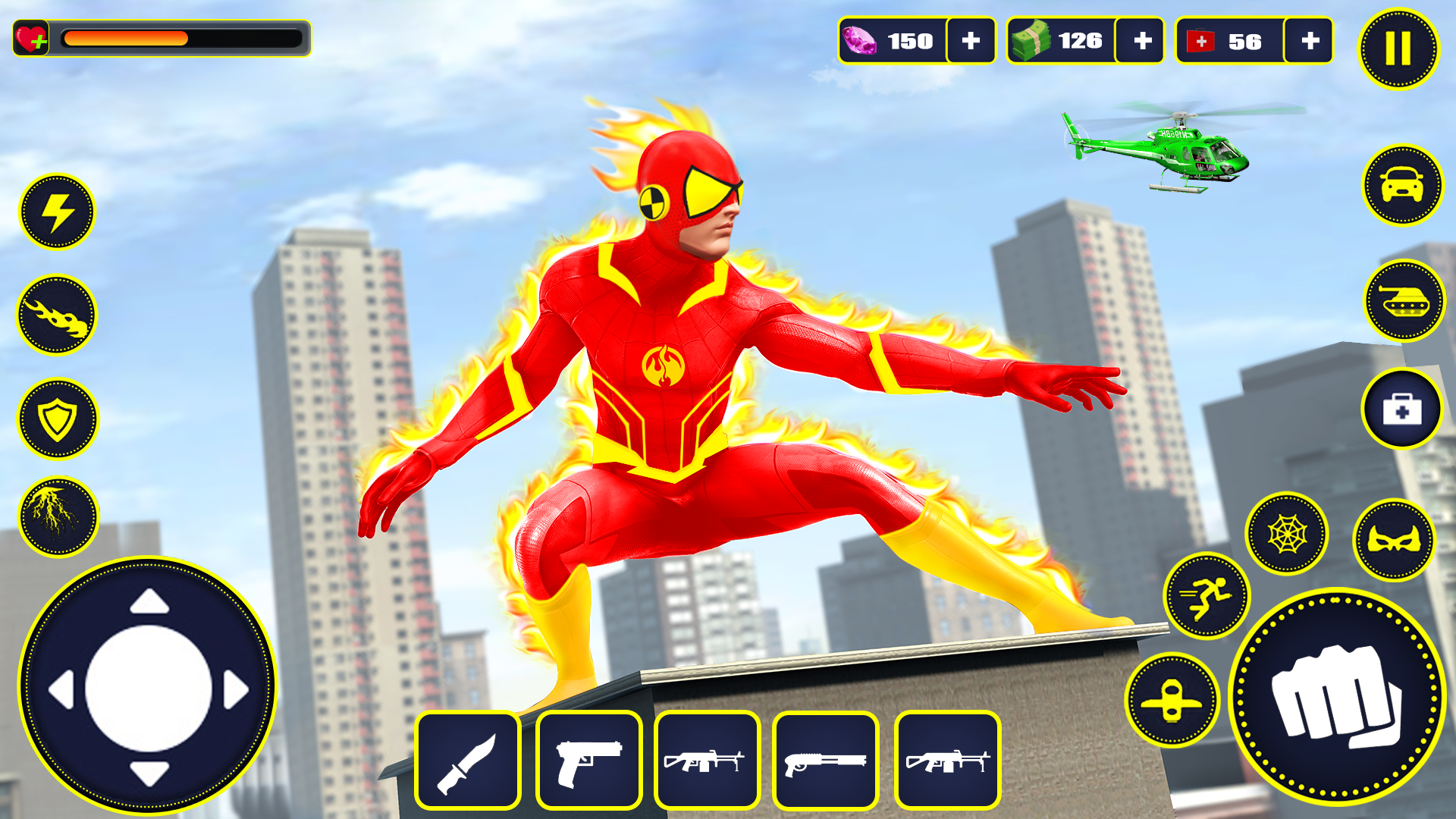 اسکرین شات 5 برنامه Fire Hero Robot Rescue Mission