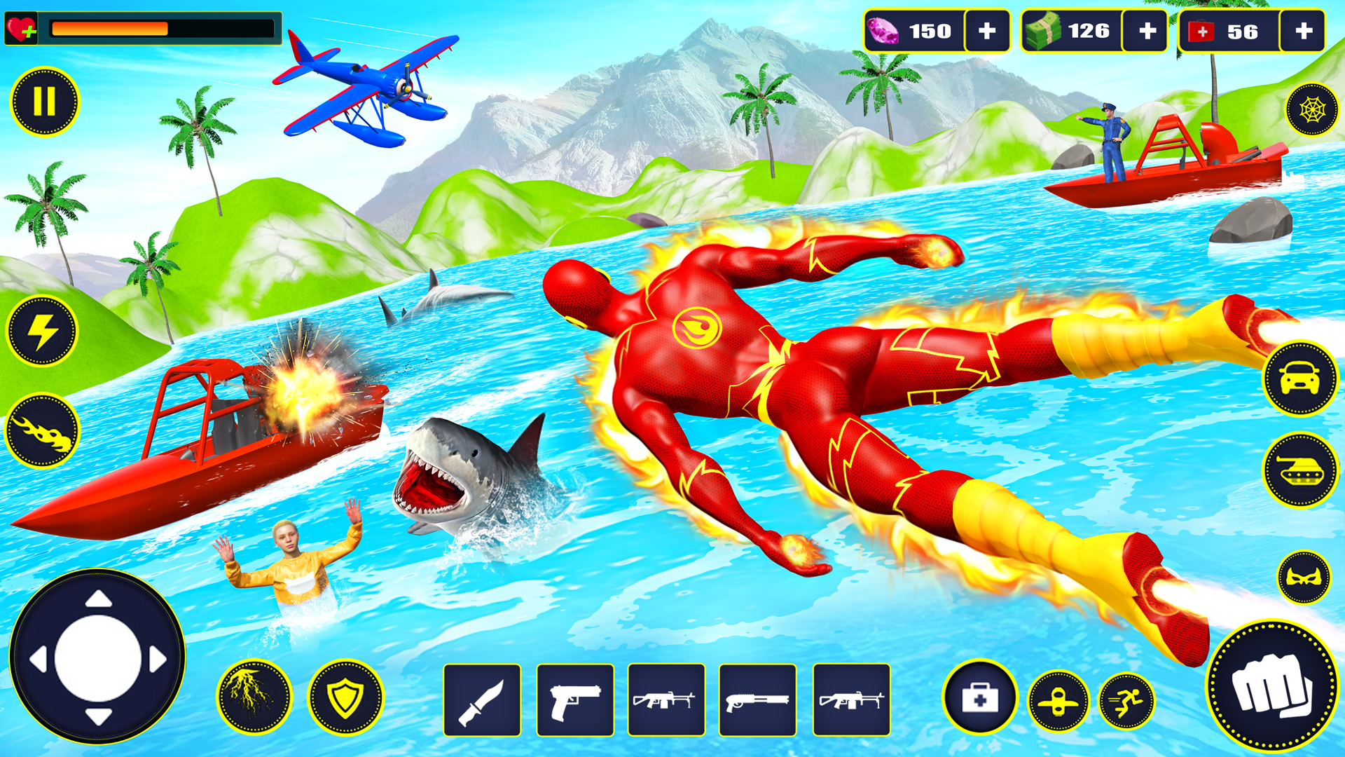 اسکرین شات 8 برنامه Fire Hero Robot Rescue Mission