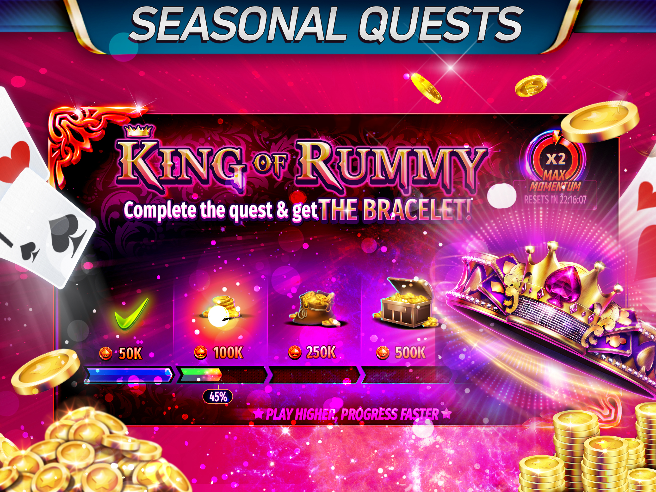 اسکرین شات 6 بازی Gin Rummy Stars - Card Game