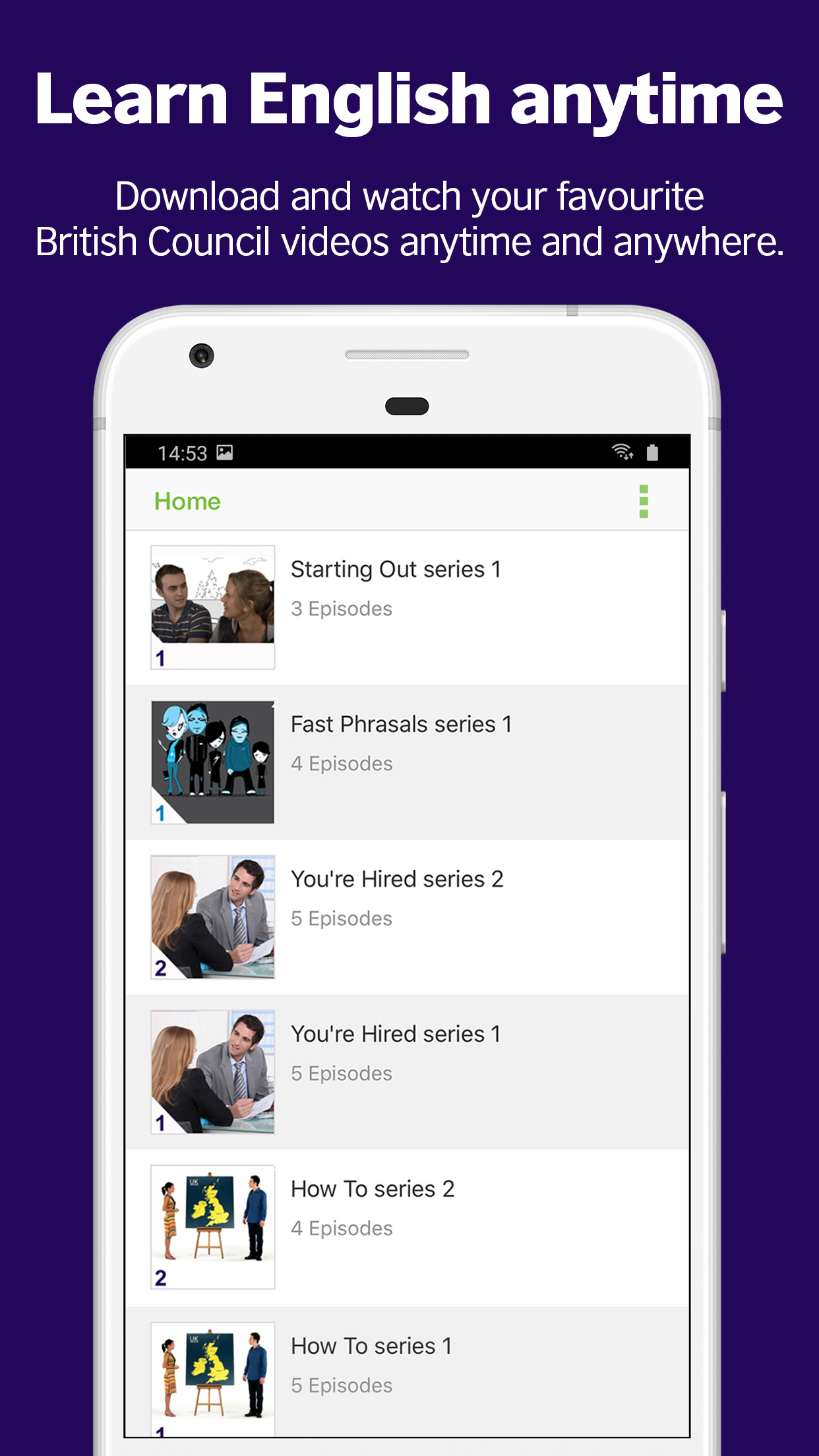 اسکرین شات 1 برنامه LearnEnglish Videos