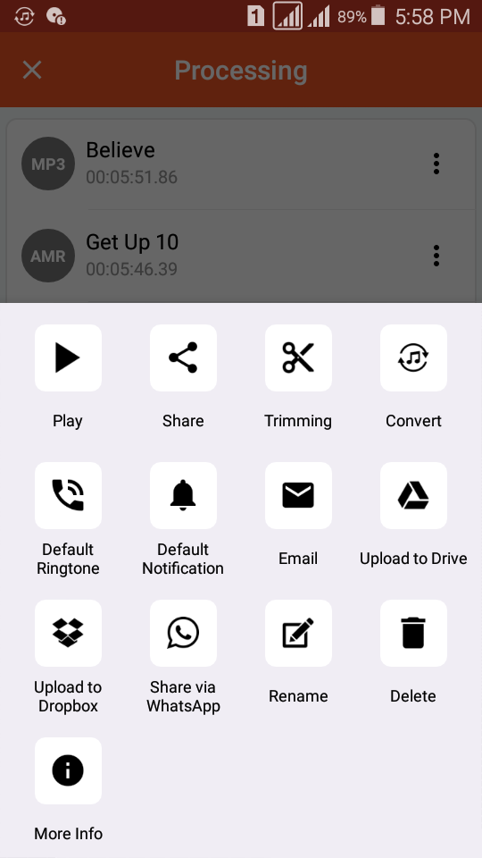 اسکرین شات 8 برنامه Audio Converter (MP3 AAC OPUS)