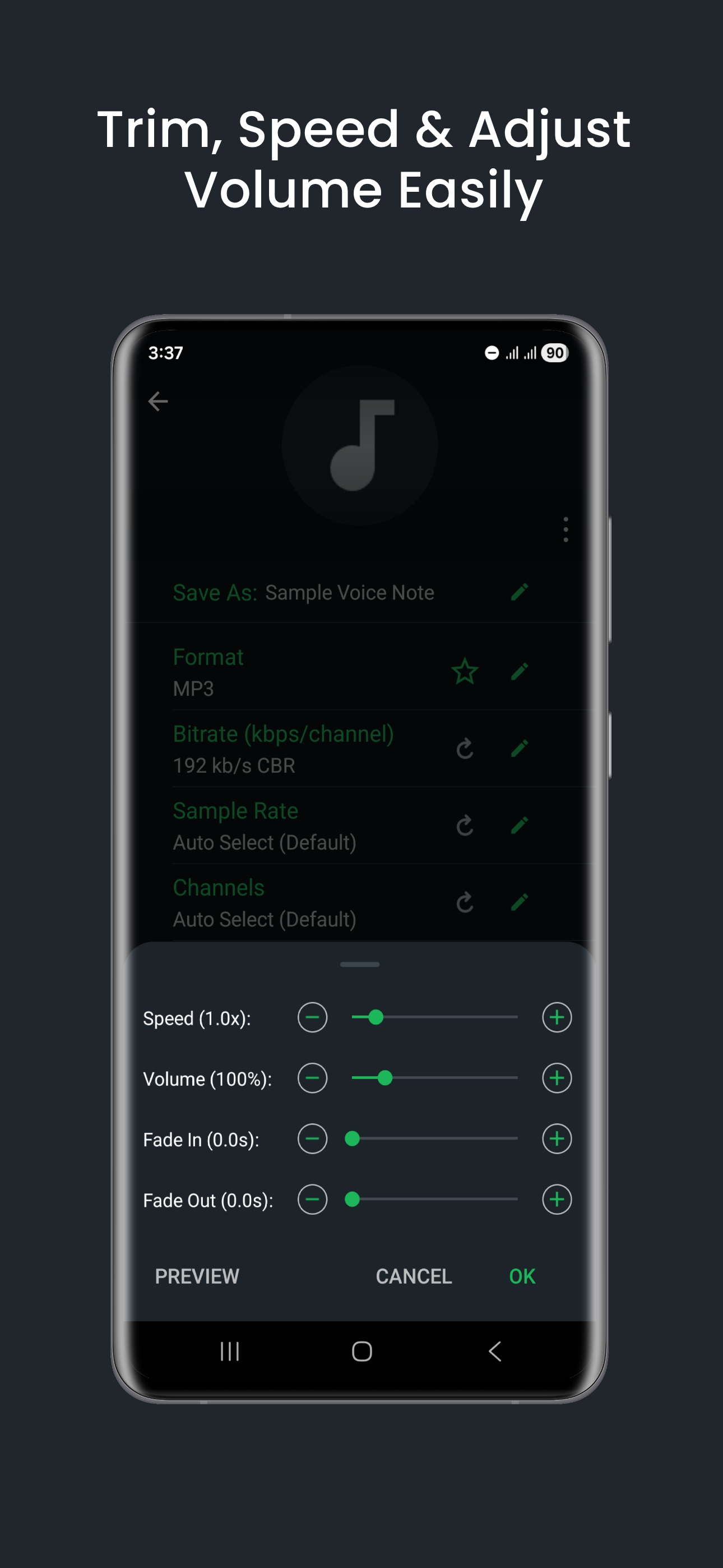 اسکرین شات 5 برنامه Audio Converter (MP3 AAC OPUS)