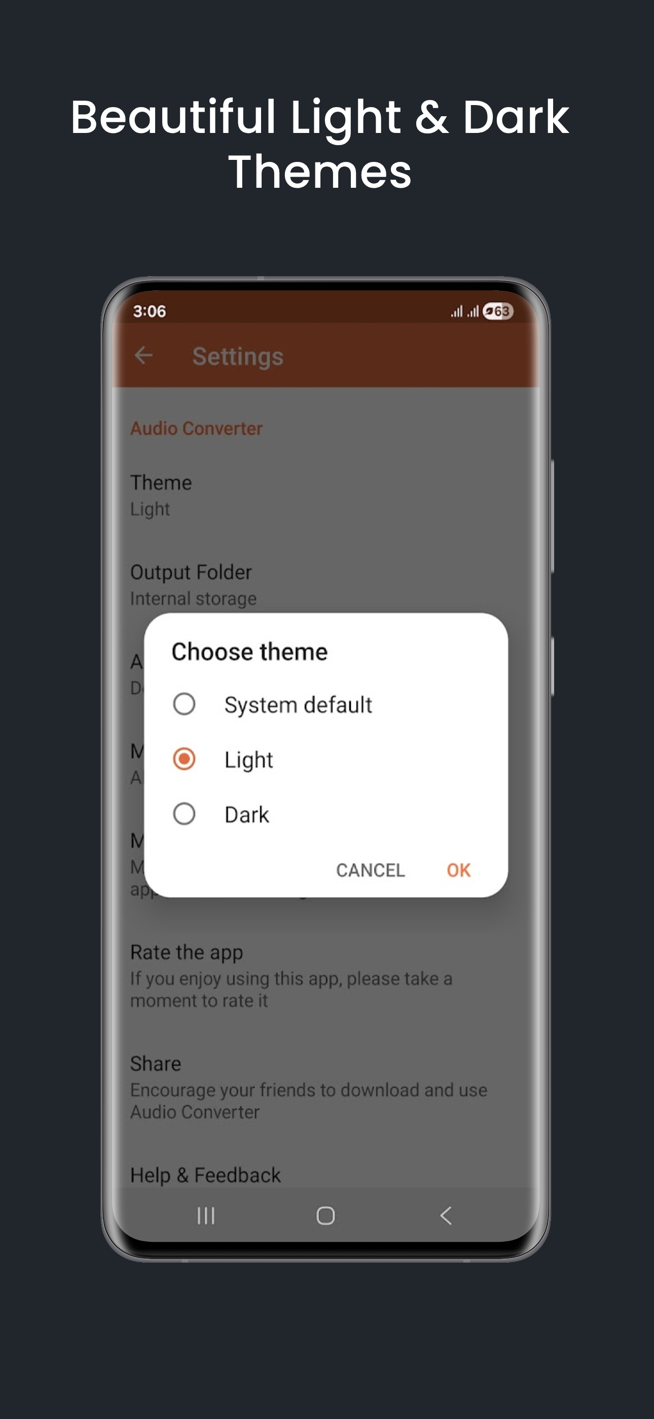اسکرین شات 7 برنامه Audio Converter (MP3 AAC OPUS)