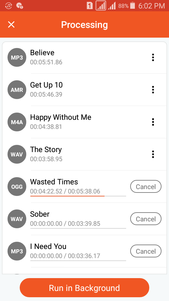 اسکرین شات 7 برنامه Audio Converter (MP3 AAC OPUS)