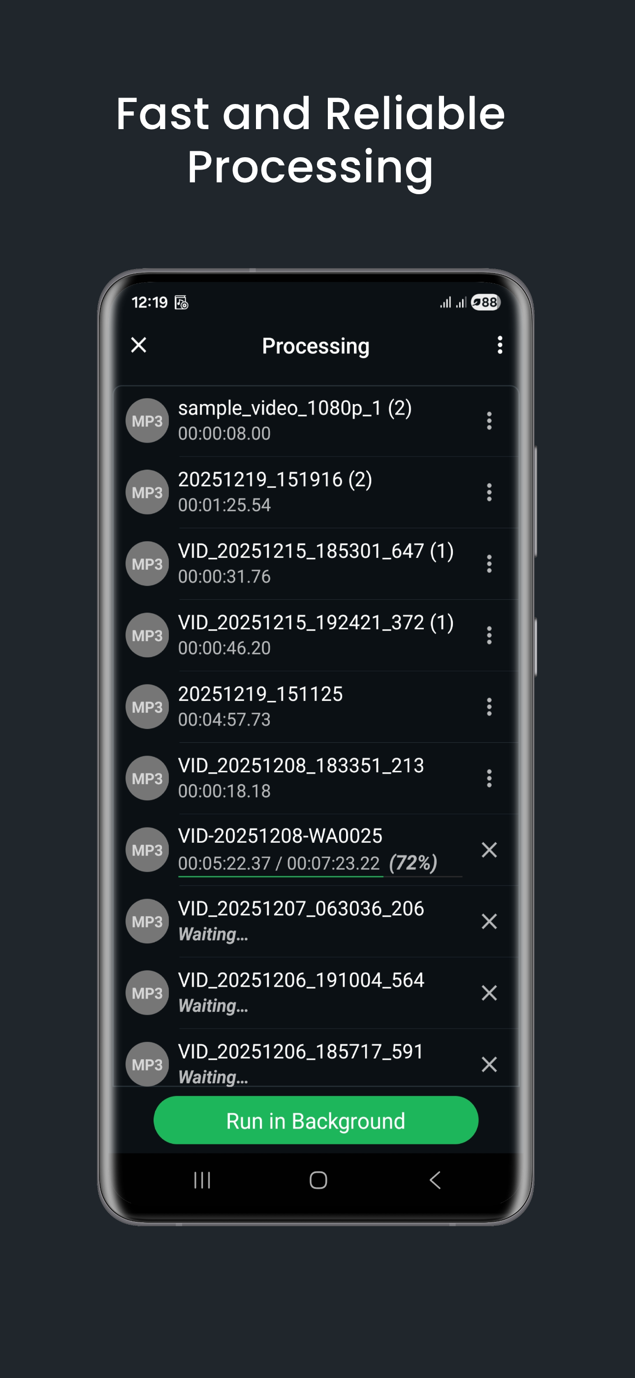 اسکرین شات 7 برنامه MP3 Cutter & Ringtone Maker