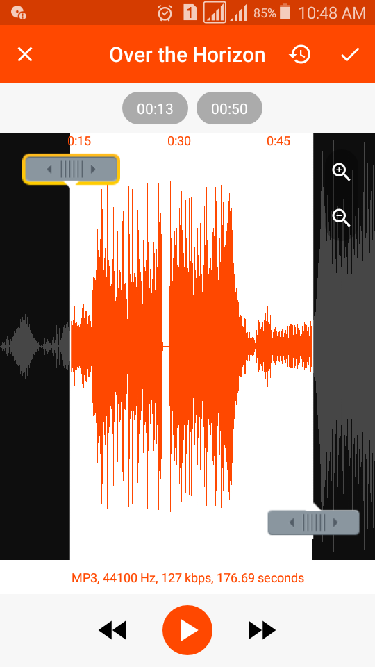 اسکرین شات 2 برنامه MP3 Cutter and Ringtone Maker