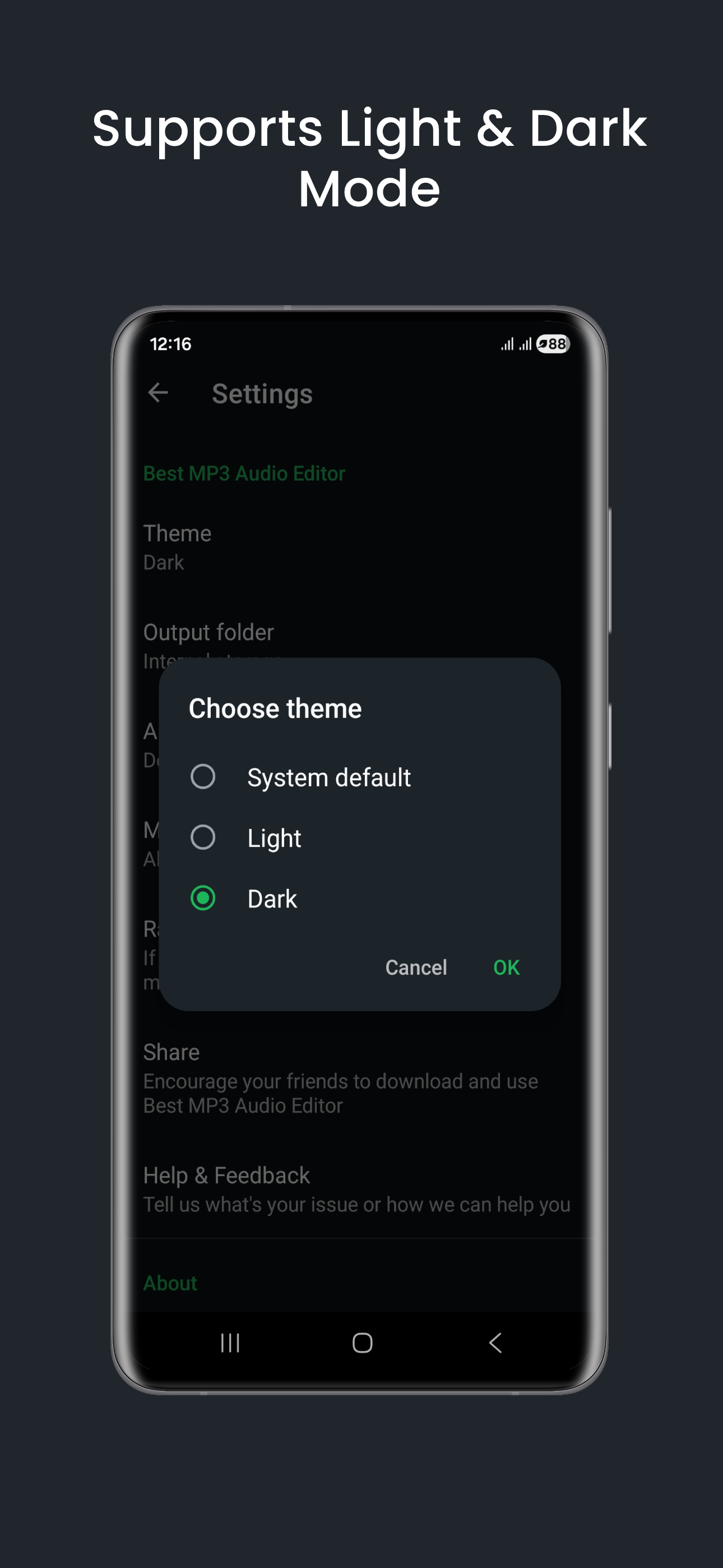 اسکرین شات 6 برنامه MP3 Cutter & Ringtone Maker