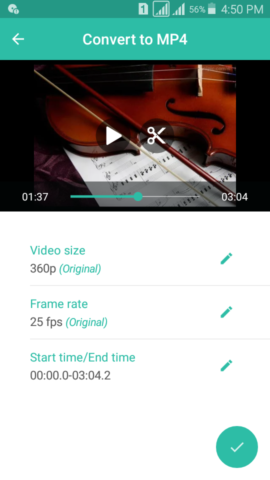 اسکرین شات 3 برنامه Video Compressor-Video to MP4