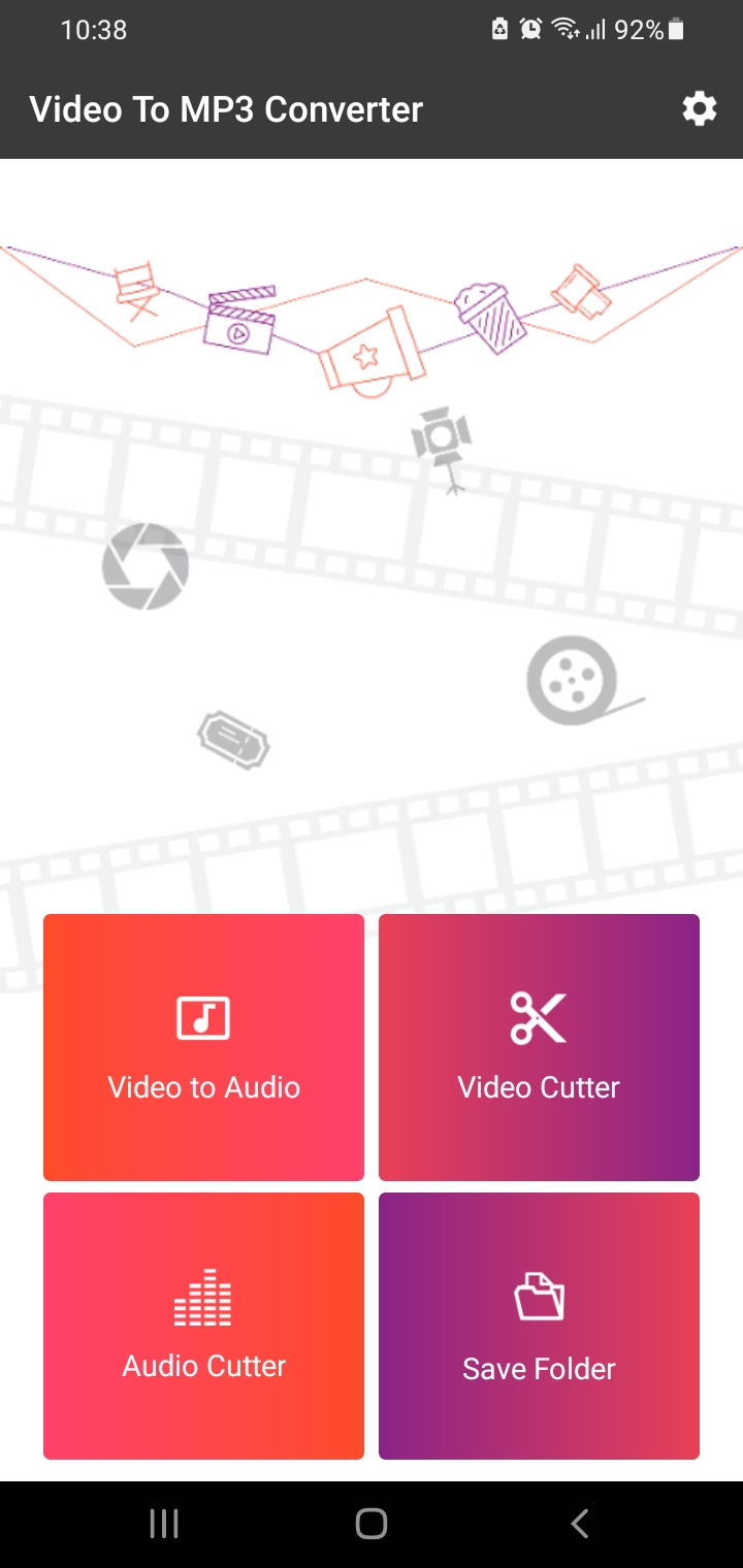 اسکرین شات 1 برنامه Video to Audio (MP3 AAC OPUS)