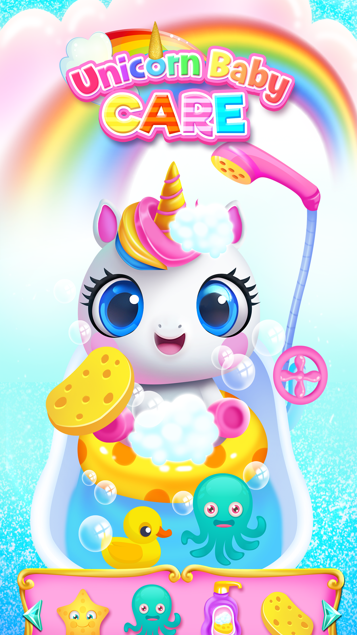 اسکرین شات 4 برنامه My Baby Unicorn - Pet Care Sim
