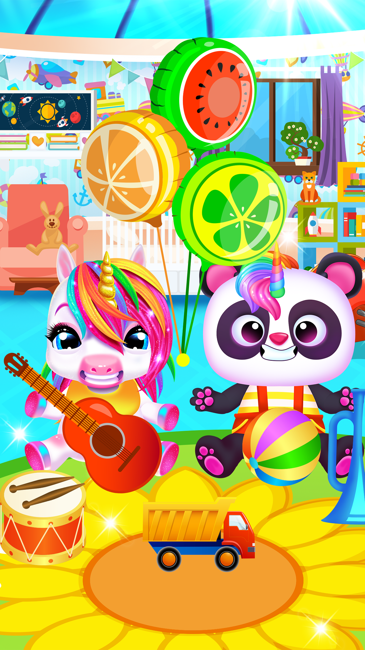 اسکرین شات 5 برنامه My Baby Unicorn - Pet Care Sim