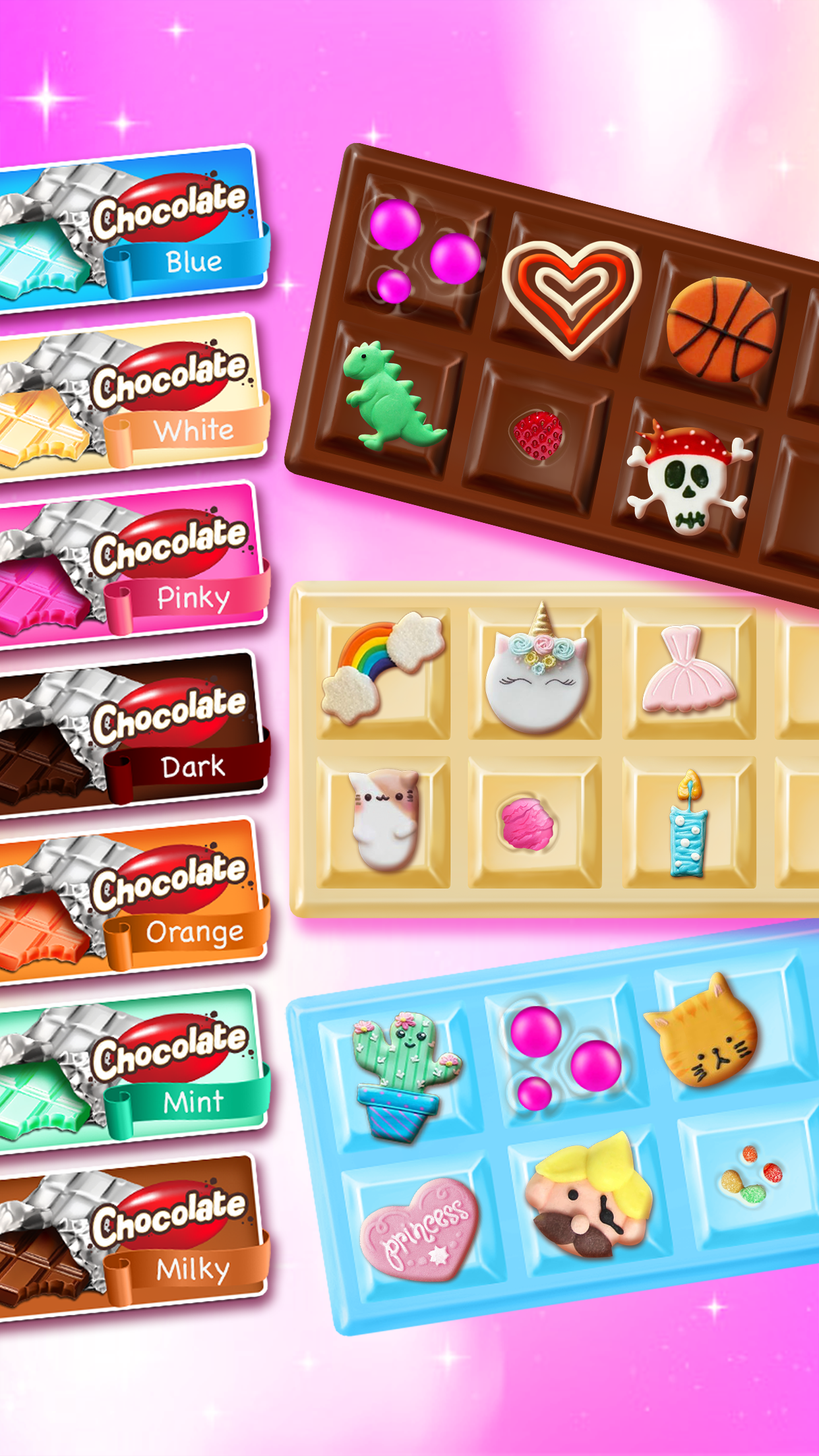 اسکرین شات 4 برنامه Sweet Rainbow Candy Cooking