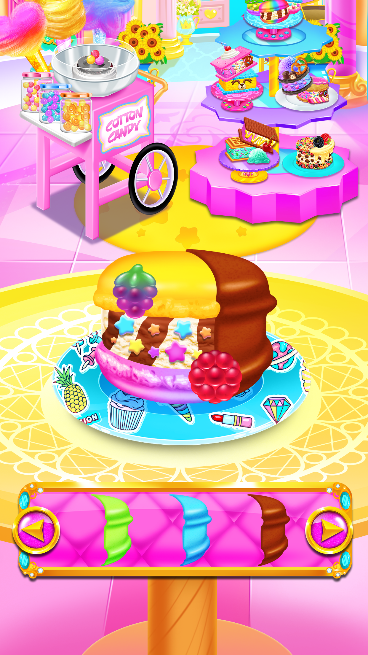 اسکرین شات 2 برنامه Rainbow Ice Cream Sandwiches