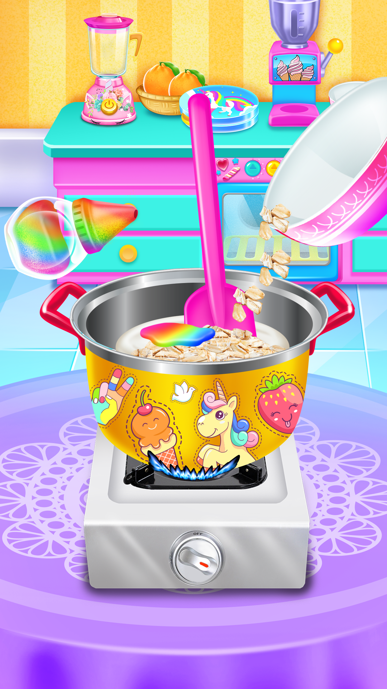 اسکرین شات 3 برنامه Rainbow Ice Cream Sandwiches