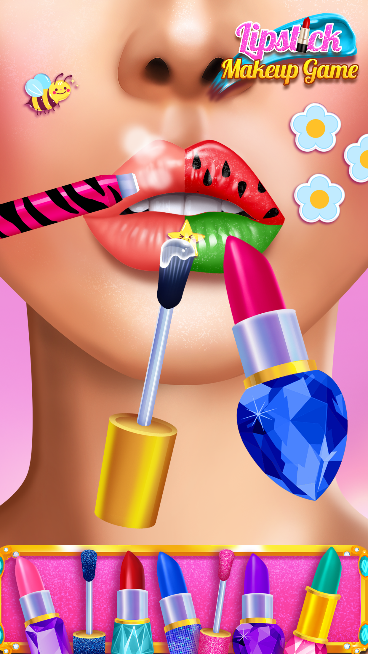 اسکرین شات 1 بازی Lip Art - Lipstick Makeup ASMR