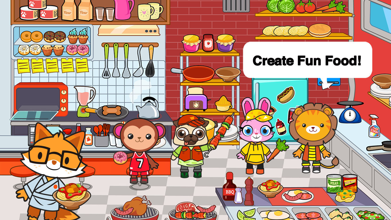 اسکرین شات 3 برنامه Main Street Pets Village Town